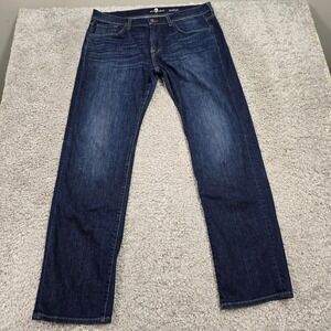 7 For All Mankind‎ Austyn Jeans Dark Wash Straight Leg Men’s 36x33
